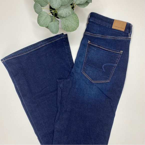American Eagle Outfitters Denim - American Eagle | Dark Wash Super Stretch Curvy Super Hi-Rise Flare Jean